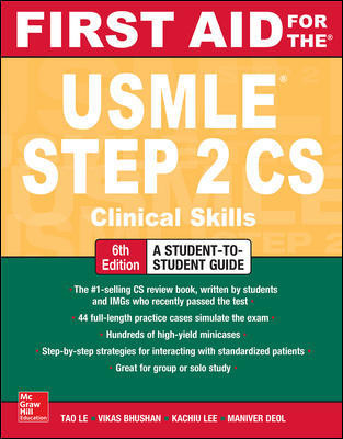 First Aid for the USMLE Step 2 CS, 6th ed. - Clinical Skills